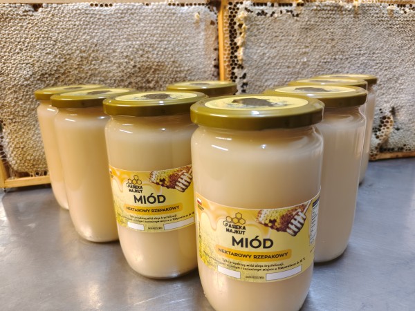 PROMOCJA miód rzepakowy 8 kg w cenie 6 kg