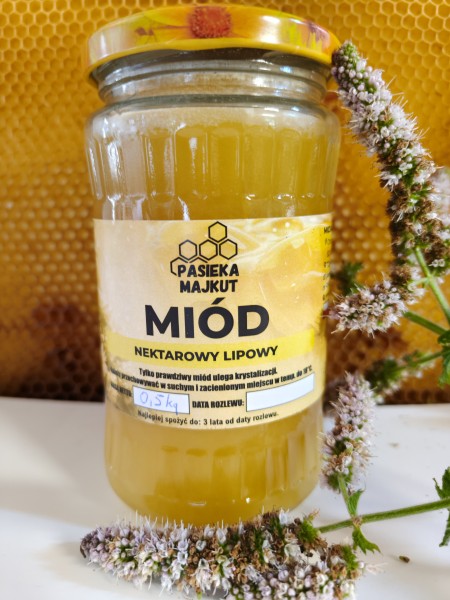 Miód lipowy 0,5 kg