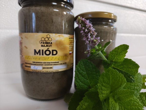 Miód wielokwiatowy z miętą